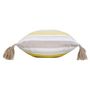 Voir la diapositive 2 : Paris Prix Coussin Tissé Déco  Naturaline  30x50cm Jaune