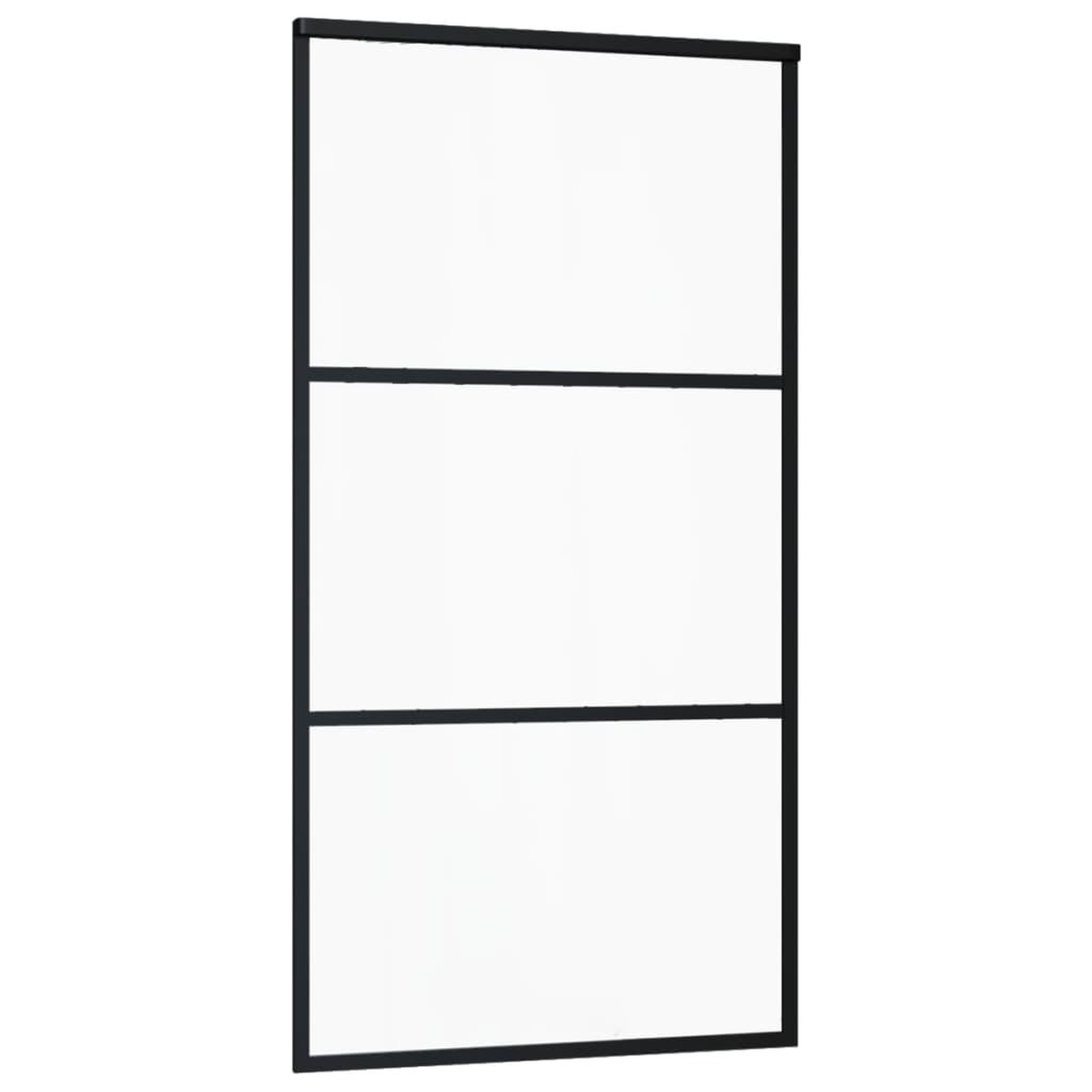 Voir la diapositive 3 : VIDAXL Porte coulissante et quincaillerie Verre et Aluminium 102x205cm