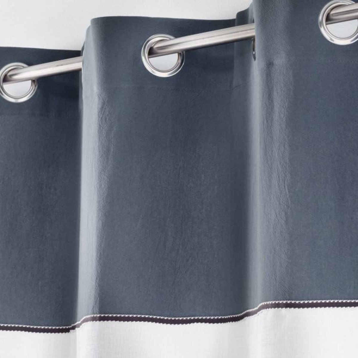 Paris Prix Rideau Voilage à Œillets  Jolibel  137x240cm Bleu