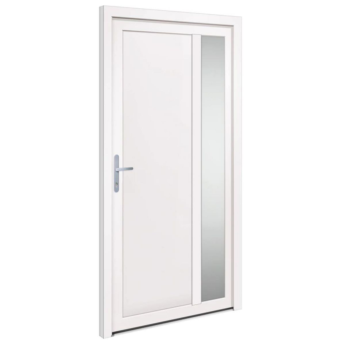 VIDAXL Porte d'entree Blanc 108x208 cm PVC