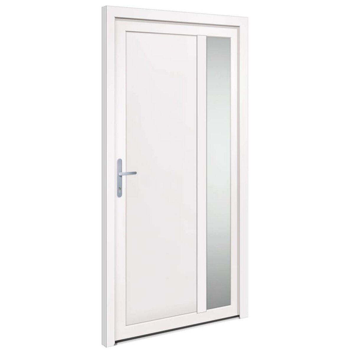 VIDAXL Porte d'entree Blanc 108x208 cm PVC
