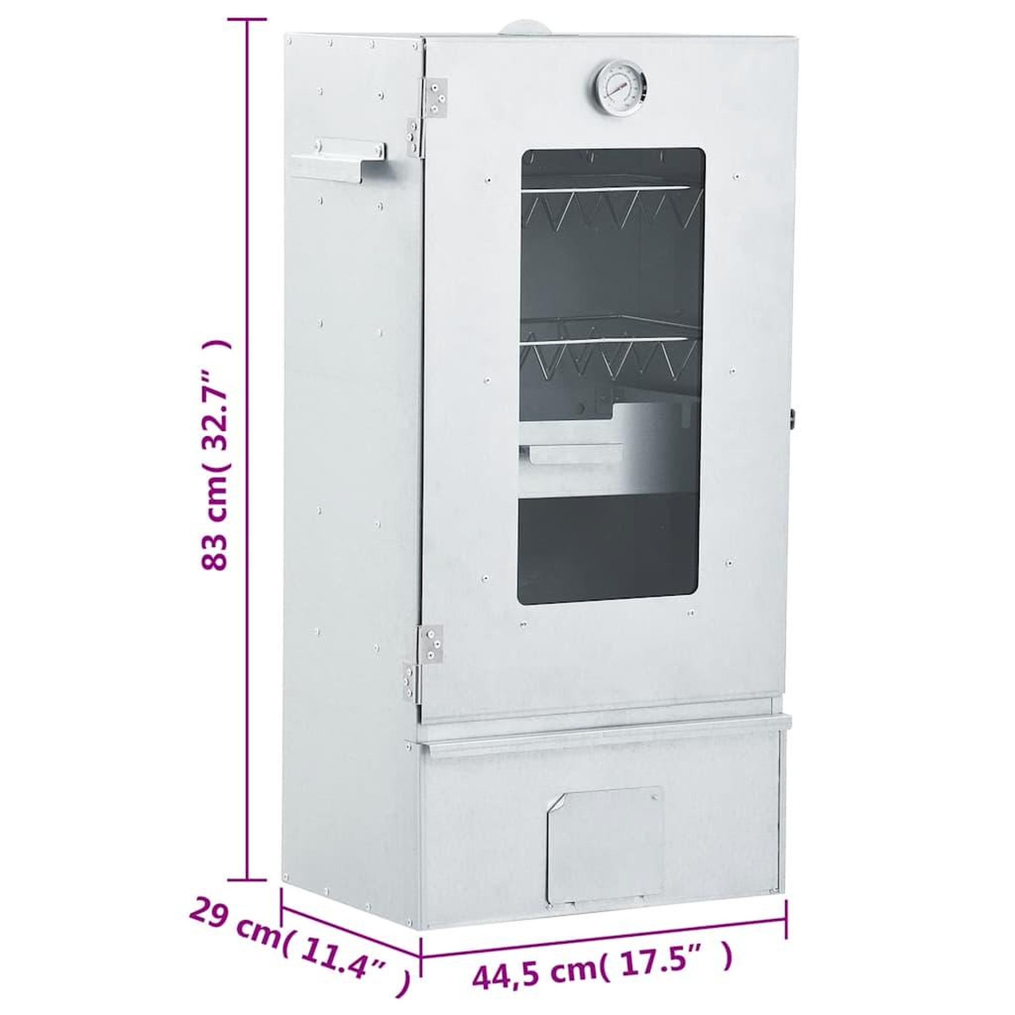 Voir la diapositive 6 : VIDAXL Fumoir a four a BBQ generateur de fumee froide acier galvanise