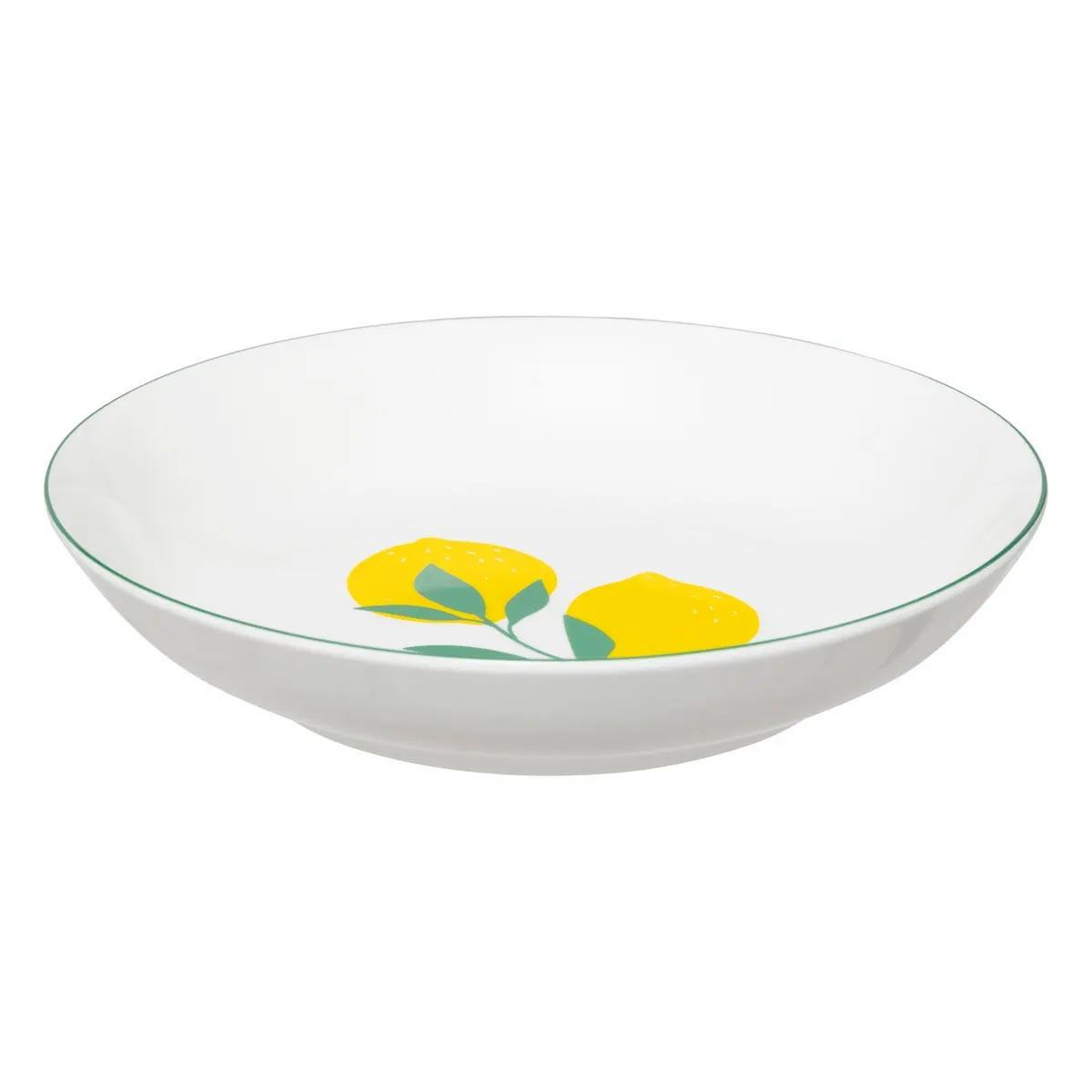 Voir la diapositive 2 : SECRET DE GOURMET Lot de 6 assiettes creuses  citrons  20cm multicolore