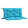 Voir la diapositive 2 : VIDAXL Coussins de banc de jardin lot de 2 turquoise 100x50x7 cm tissu