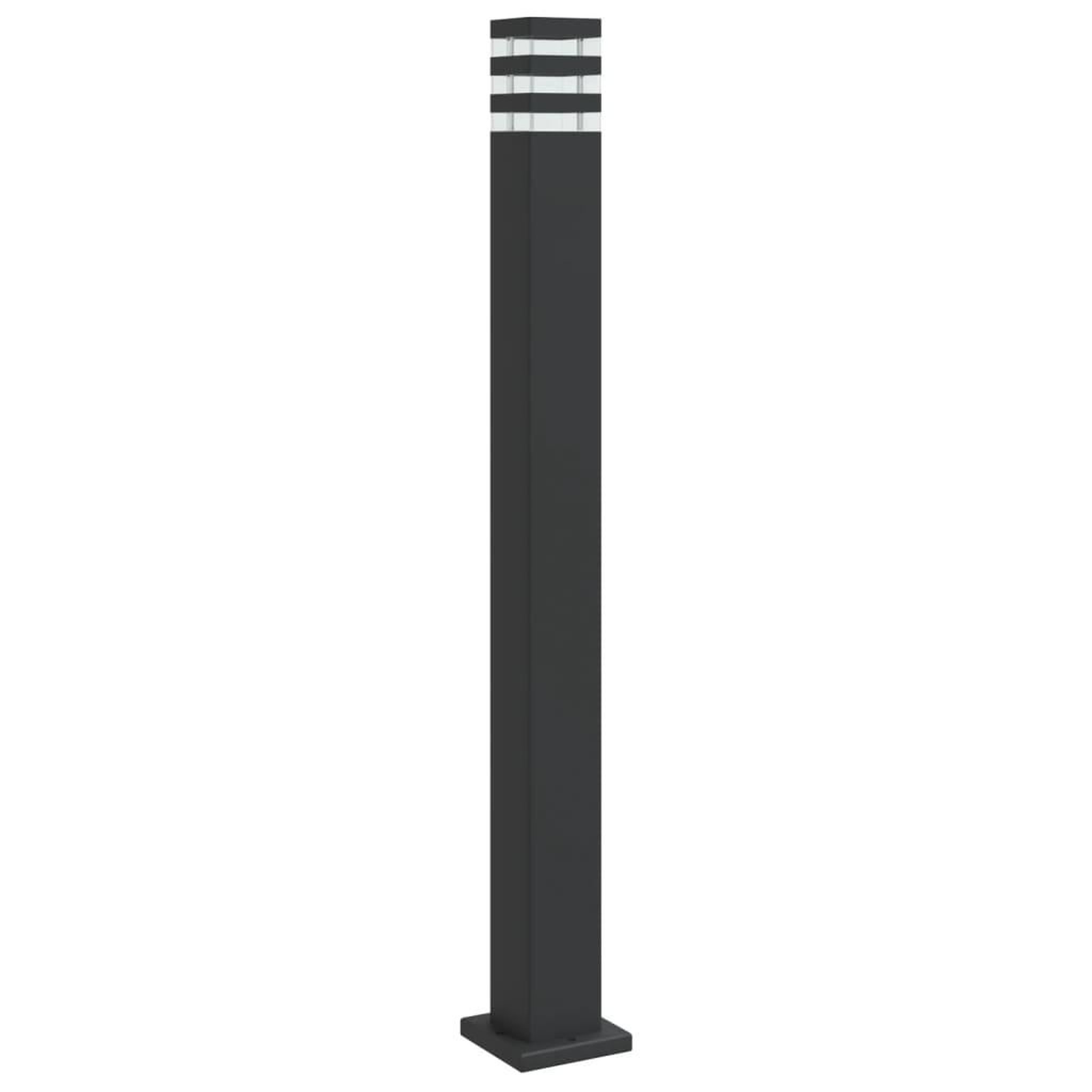 Voir la diapositive 2 : VIDAXL Lampadaire d'exterieur noir 110 cm aluminium