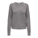 JACQUELINE DE YONG Pull en Maille   Femme JDY Felo Struc. Coloris disponibles : Gris