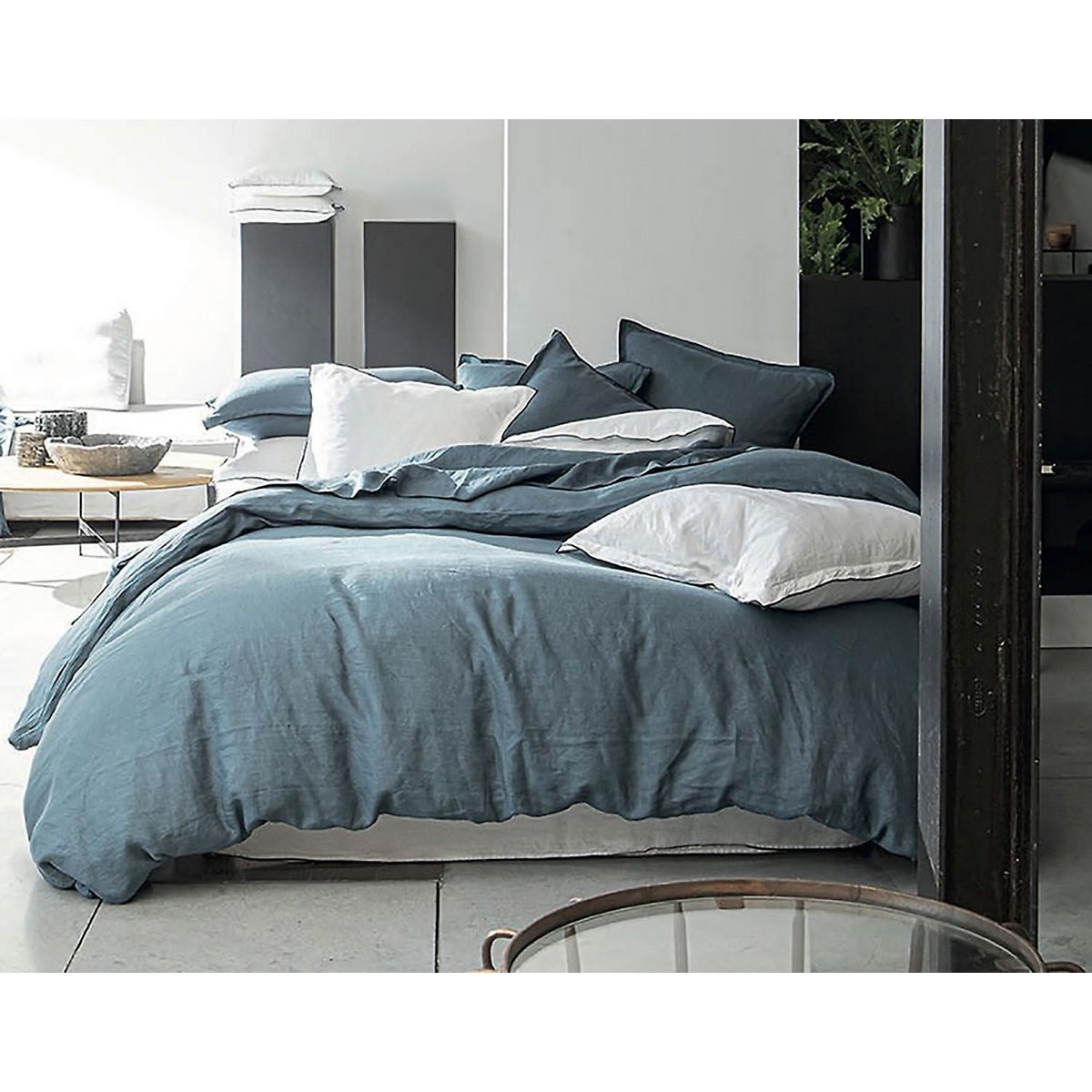 BATON ROUGE Housse de couette 100% lin lavé