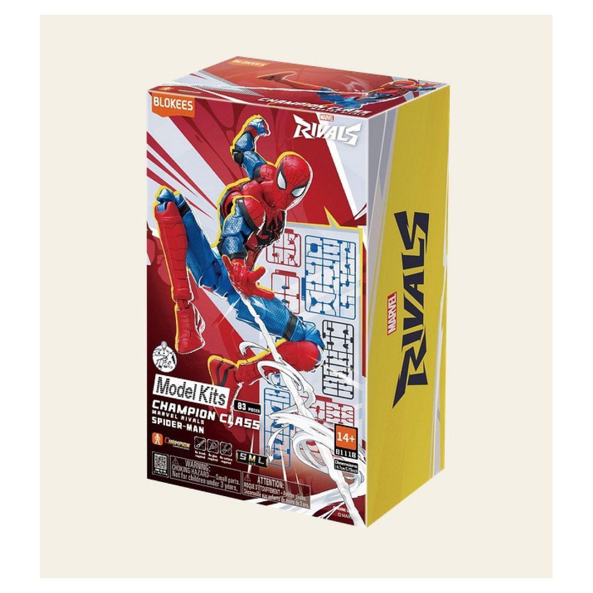 Voir la diapositive 2 : BLOKEES Maquette spider-man marvel rivals champion class