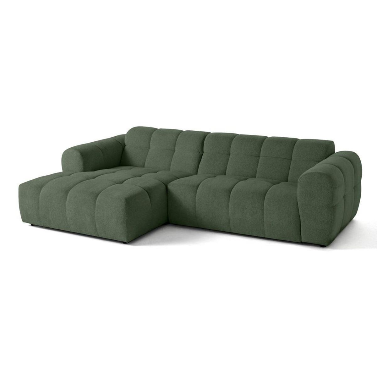 LISA DESIGN Ray - canapé d'angle gauche - 4 places - en tissu texturé