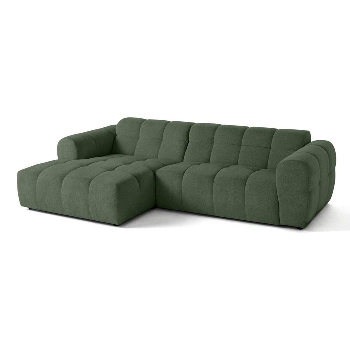 LISA DESIGN Ray - canapé d'angle gauche - 4 places - en tissu texturé