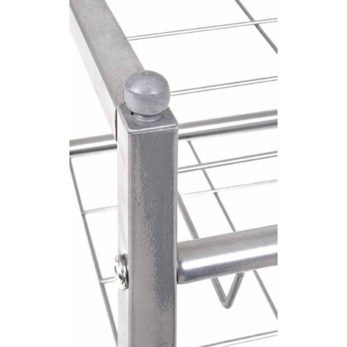 Paris Prix Range-Chaussures 8 Paires  Klom  80cm Argent