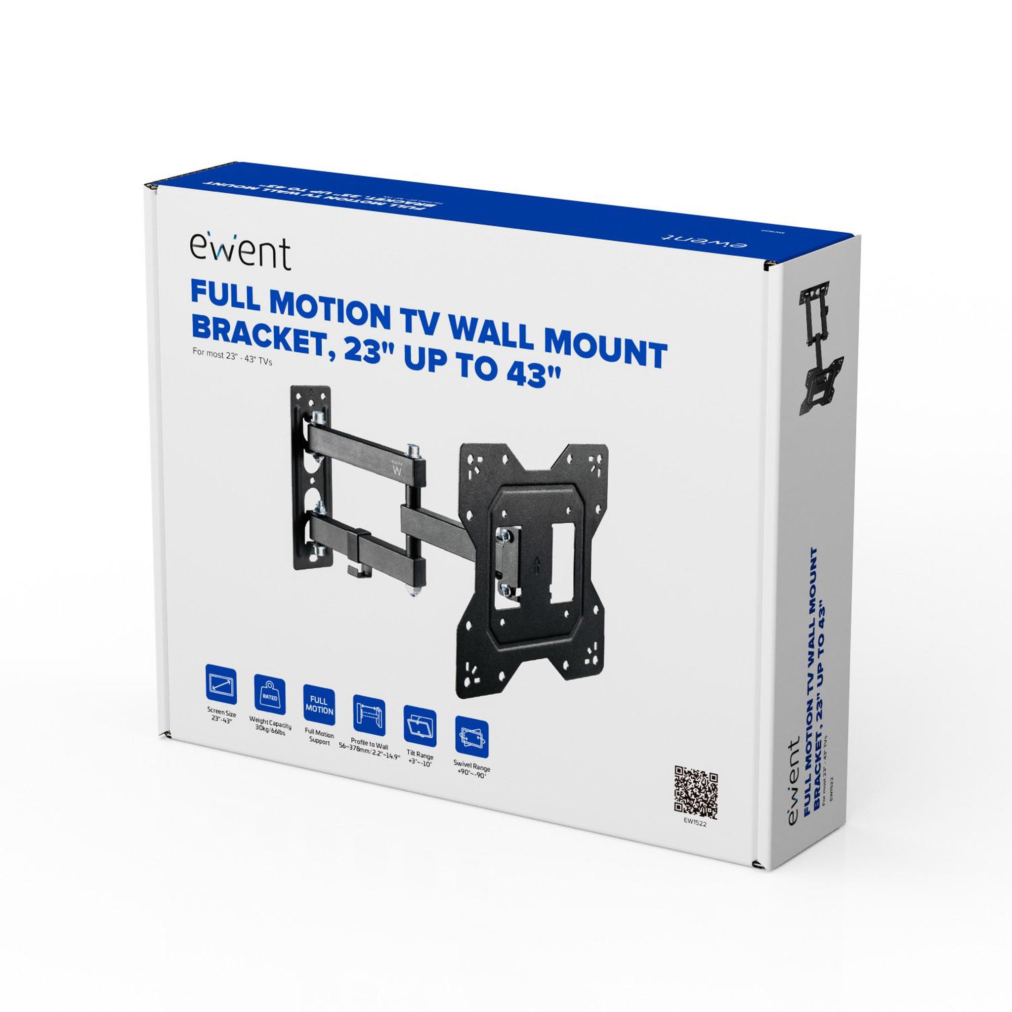 Voir la diapositive 3 : Ewent Ewent ew1522 support pour téléviseur 109,2 cm (43 ) noir