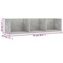 Voir la diapositive 6 : VIDAXL Etagere murale a CD Gris beton 75x18x18 cm Bois d'ingenierie