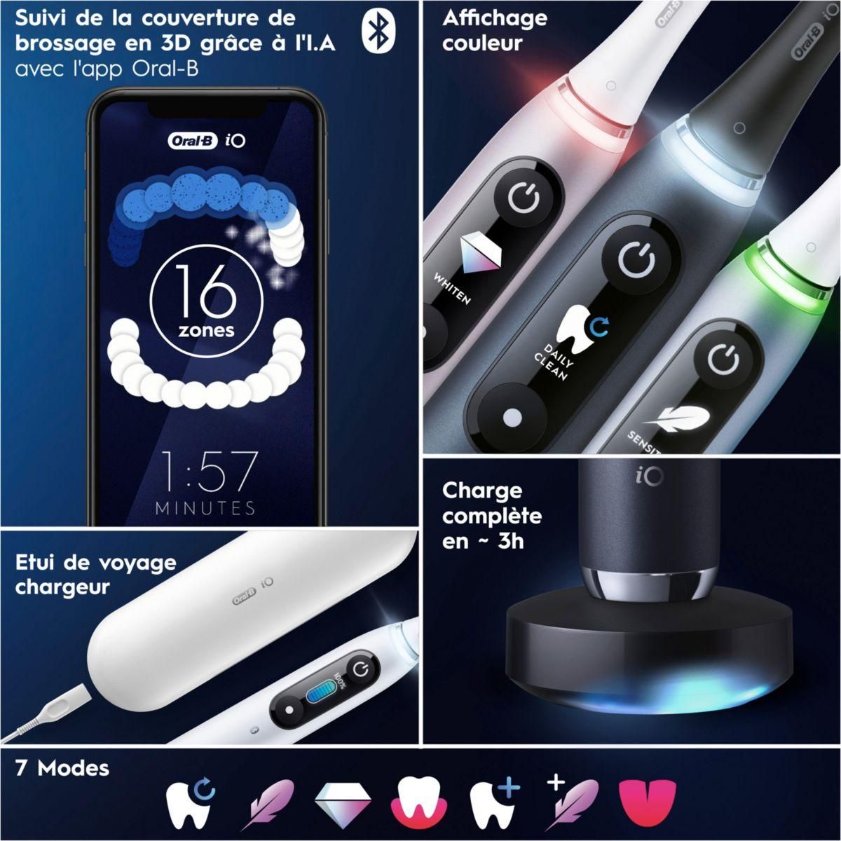 ORAL B Brosse à dents électrique IO 9 black edition cadeau