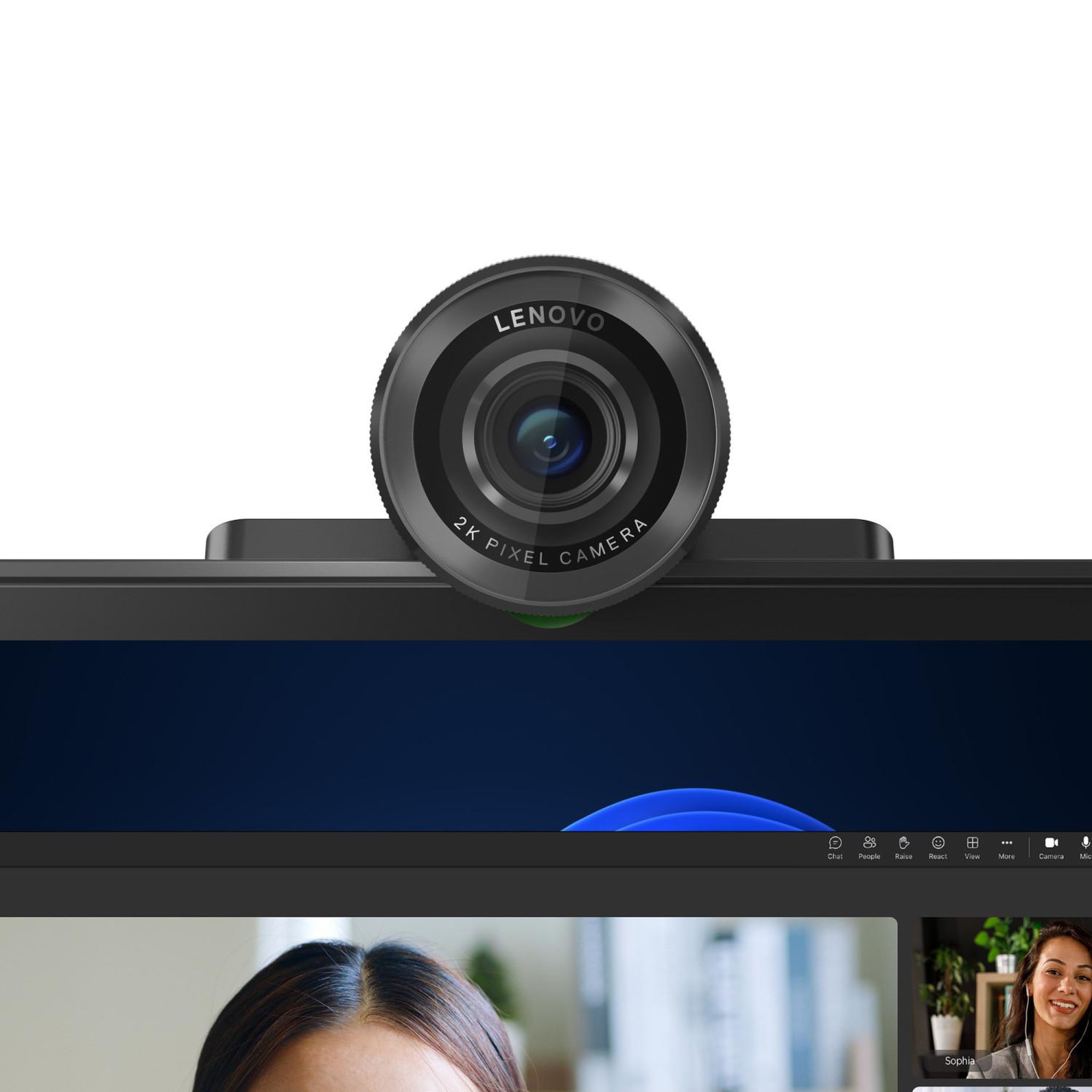 Voir la diapositive 3 : Lenovo Lenovo 4xc1q25245 webcam 4 mp 1920 x 1080 pixels usb-c noir