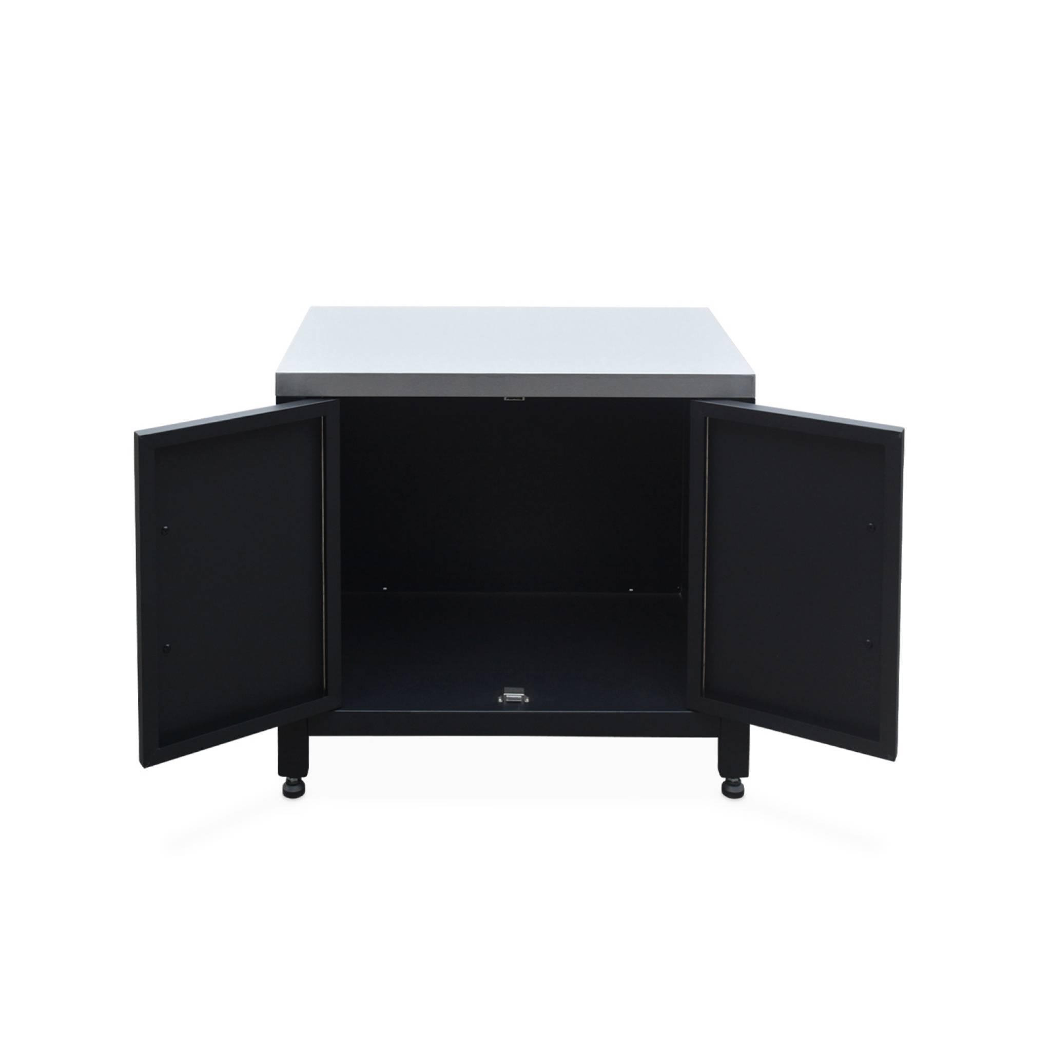 Voir la diapositive 6 : SWEEEK Meuble de cuisine extérieure en acier L80cm
