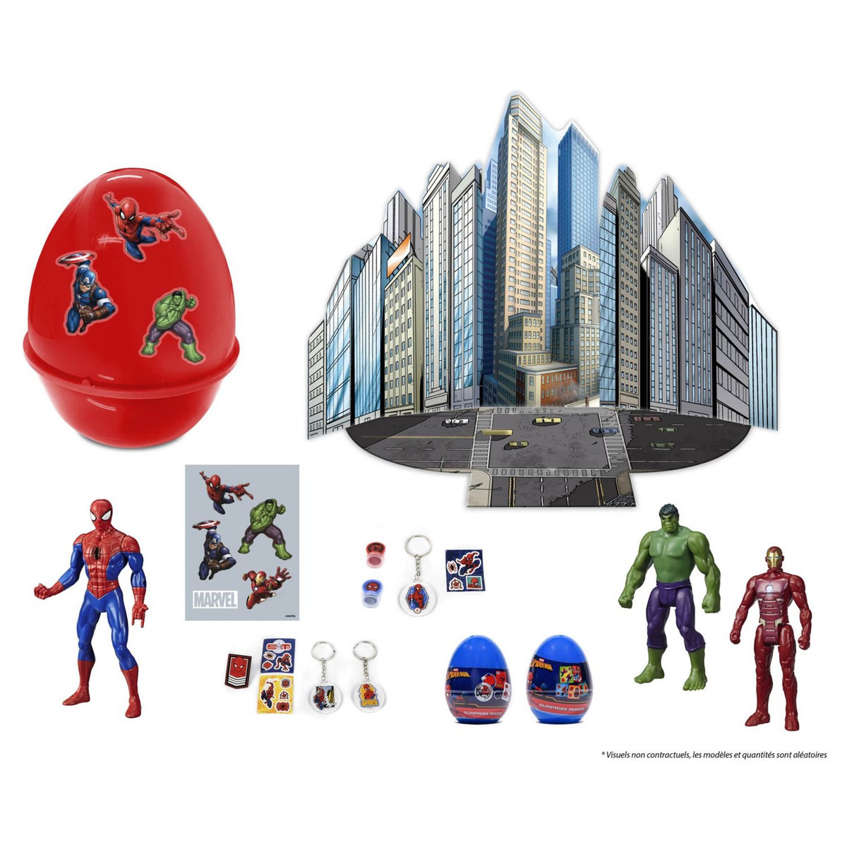 HASBRO Oeuf de Pâques géant avec 6 surprises - Marvel