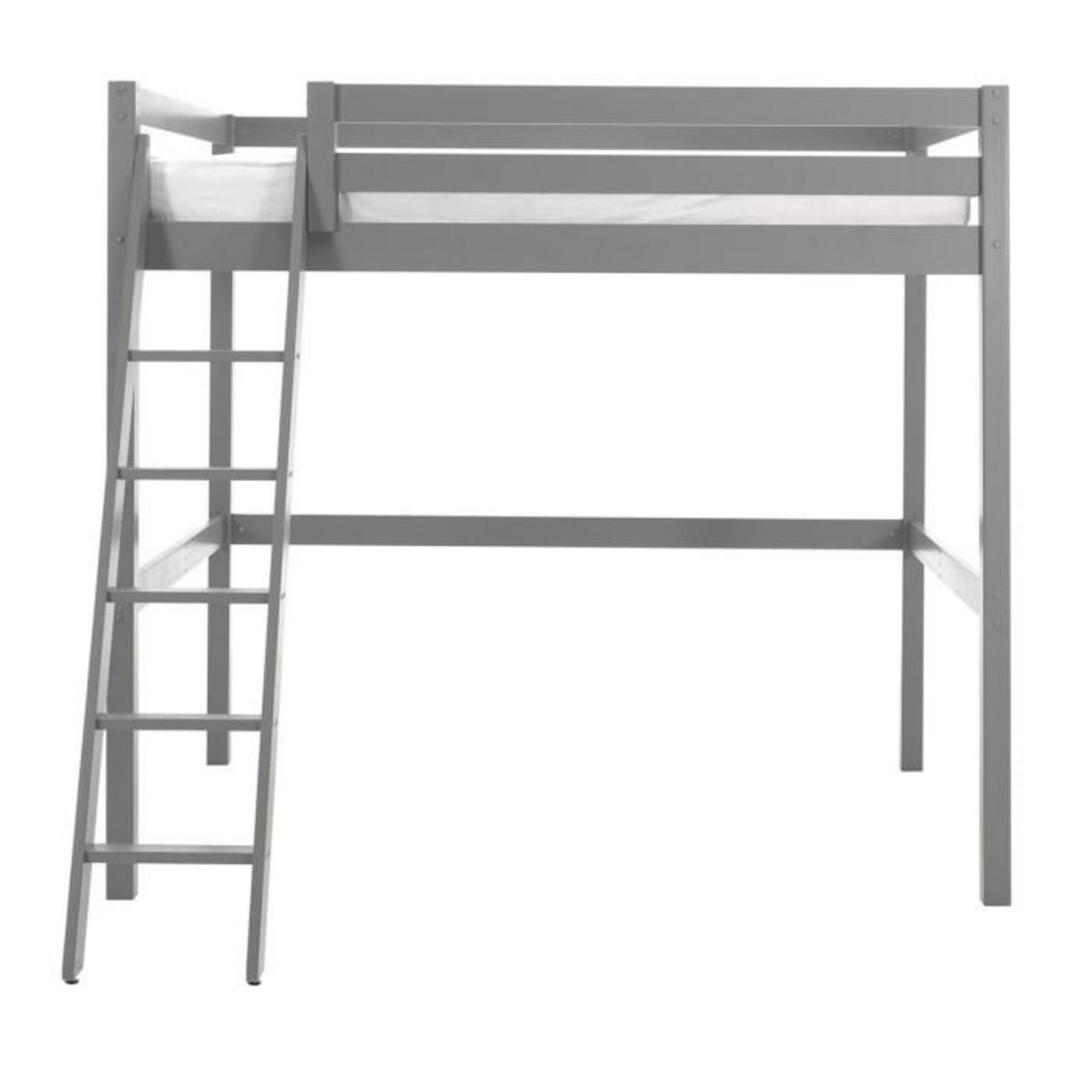 Paris Prix Lit Mezzanine  Pino  140x200cm Gris