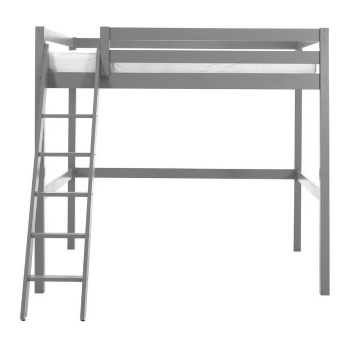 Paris Prix Lit Mezzanine  Pino  140x200cm Gris