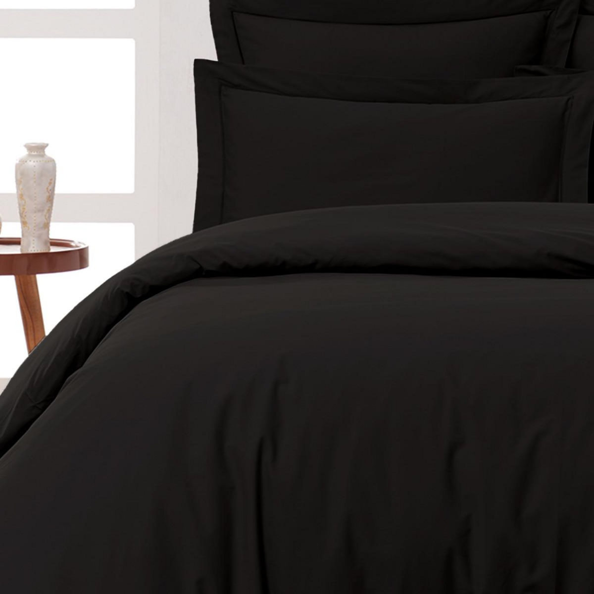 Sensei Maison Lot de 2 taies d'oreiller en percale de coton SOFT PERCALE