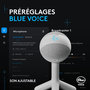 Voir la diapositive 4 : Logitech Micro Streaming Yeti Orb Blanc