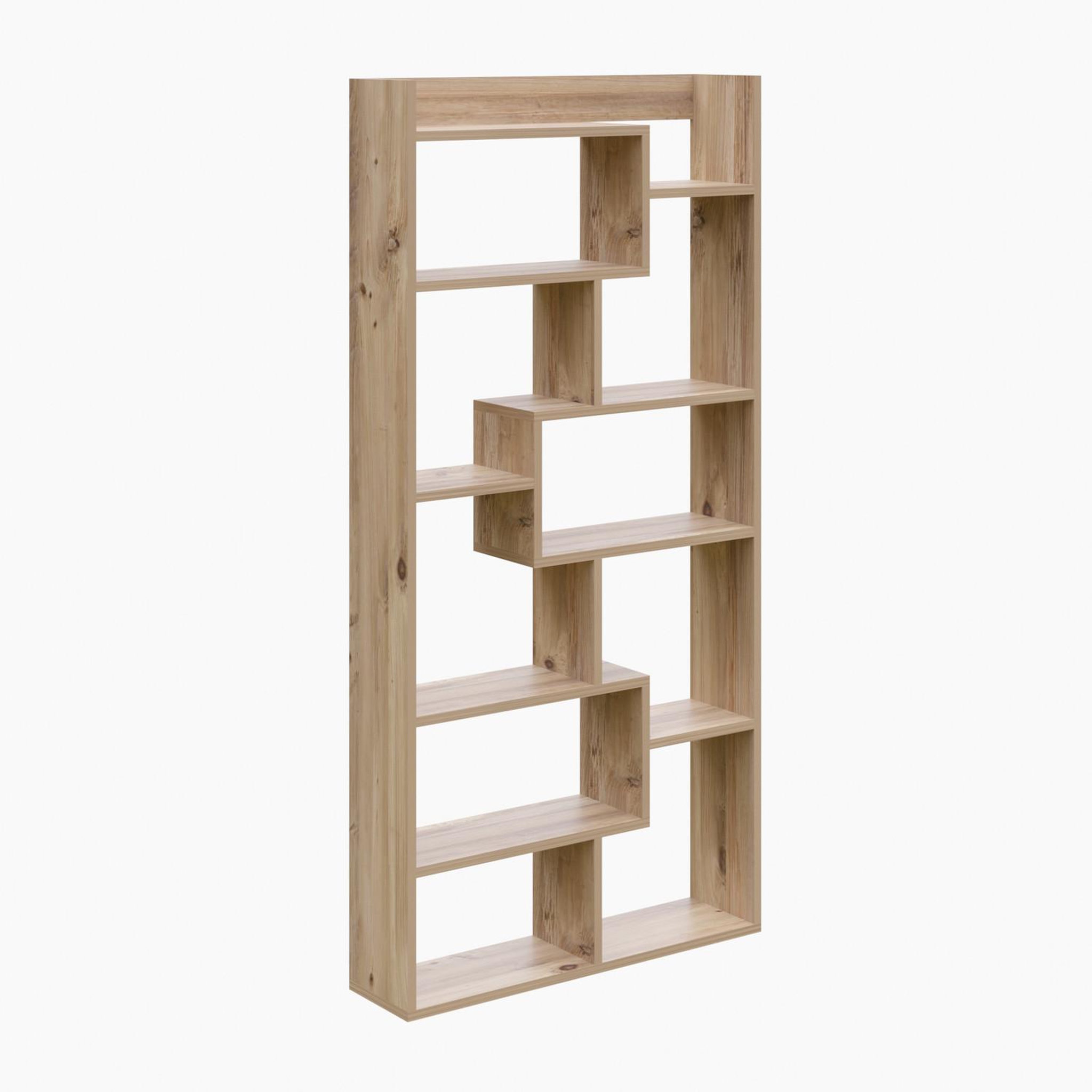 Voir la diapositive 4 : Habitat et Jardin Bibliothèque en bois  kuttap  - 90 x 22 x 182 cm - pin