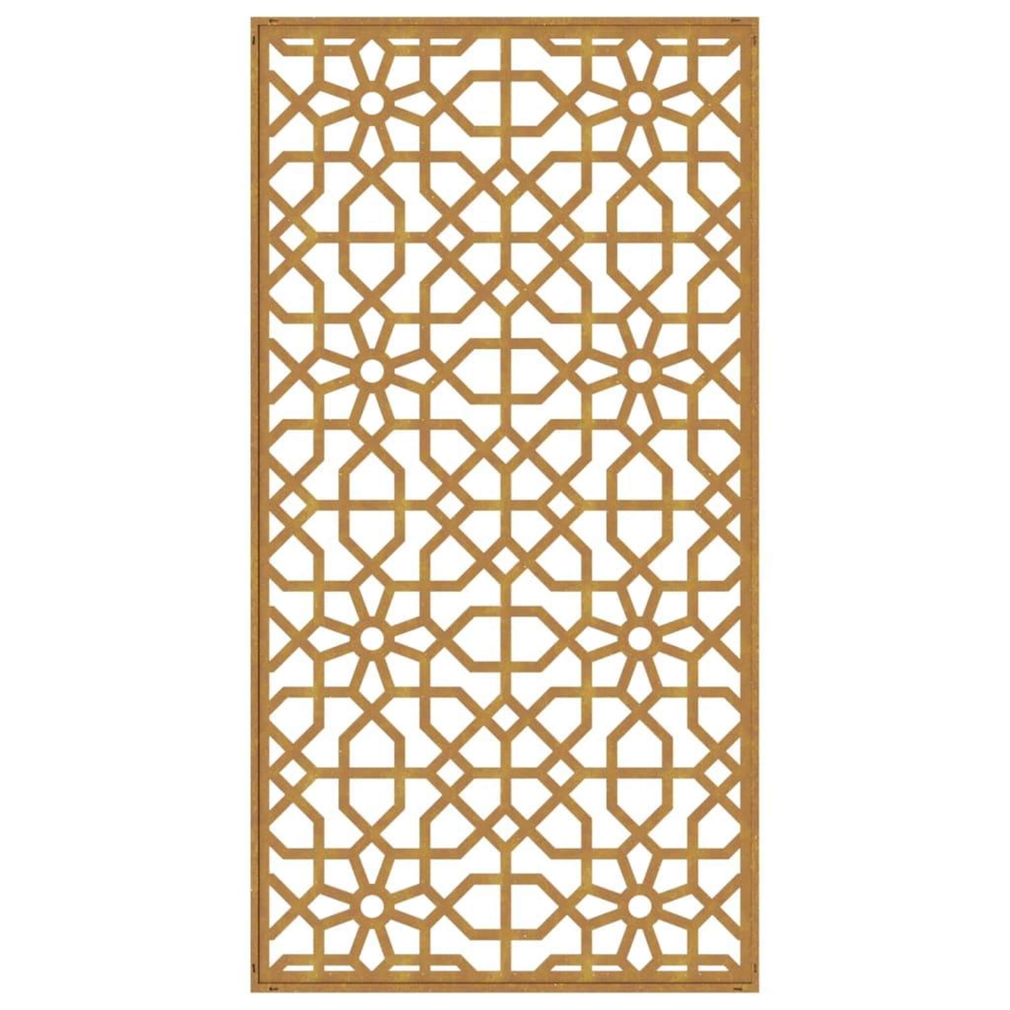 Voir la diapositive 5 : VIDAXL Decoration murale jardin 105x55cm acier corten design mauresque