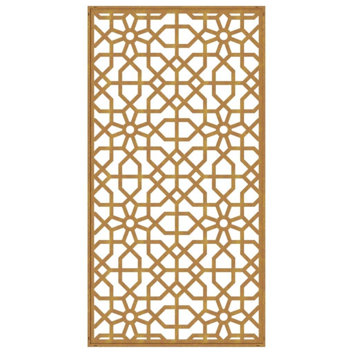 VIDAXL Decoration murale jardin 105x55cm acier corten design mauresque