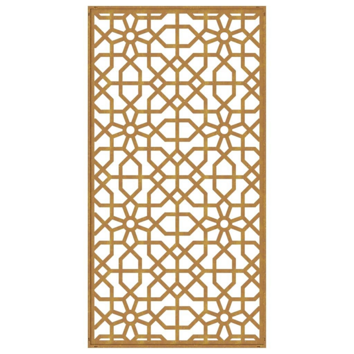 VIDAXL Decoration murale jardin 105x55cm acier corten design mauresque