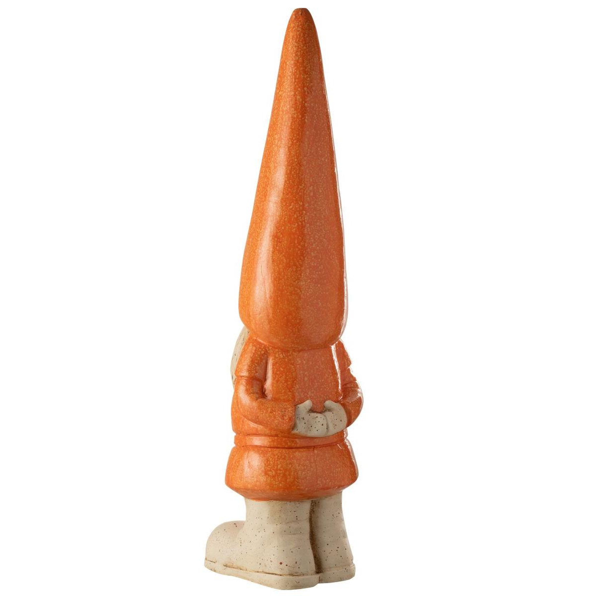 Voir la diapositive 2 : J-LINE Statue lutin extérieur  pasquale  96cm orange