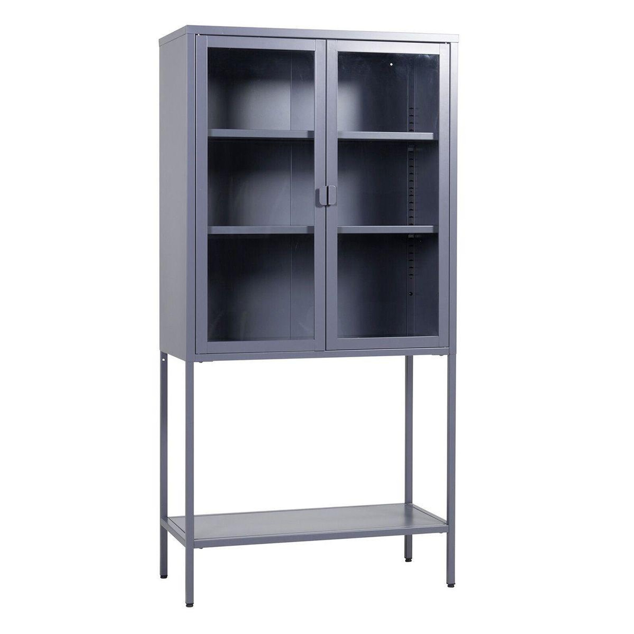 Paris Prix Vitrine 2 portes en verre  misha  150cm gris