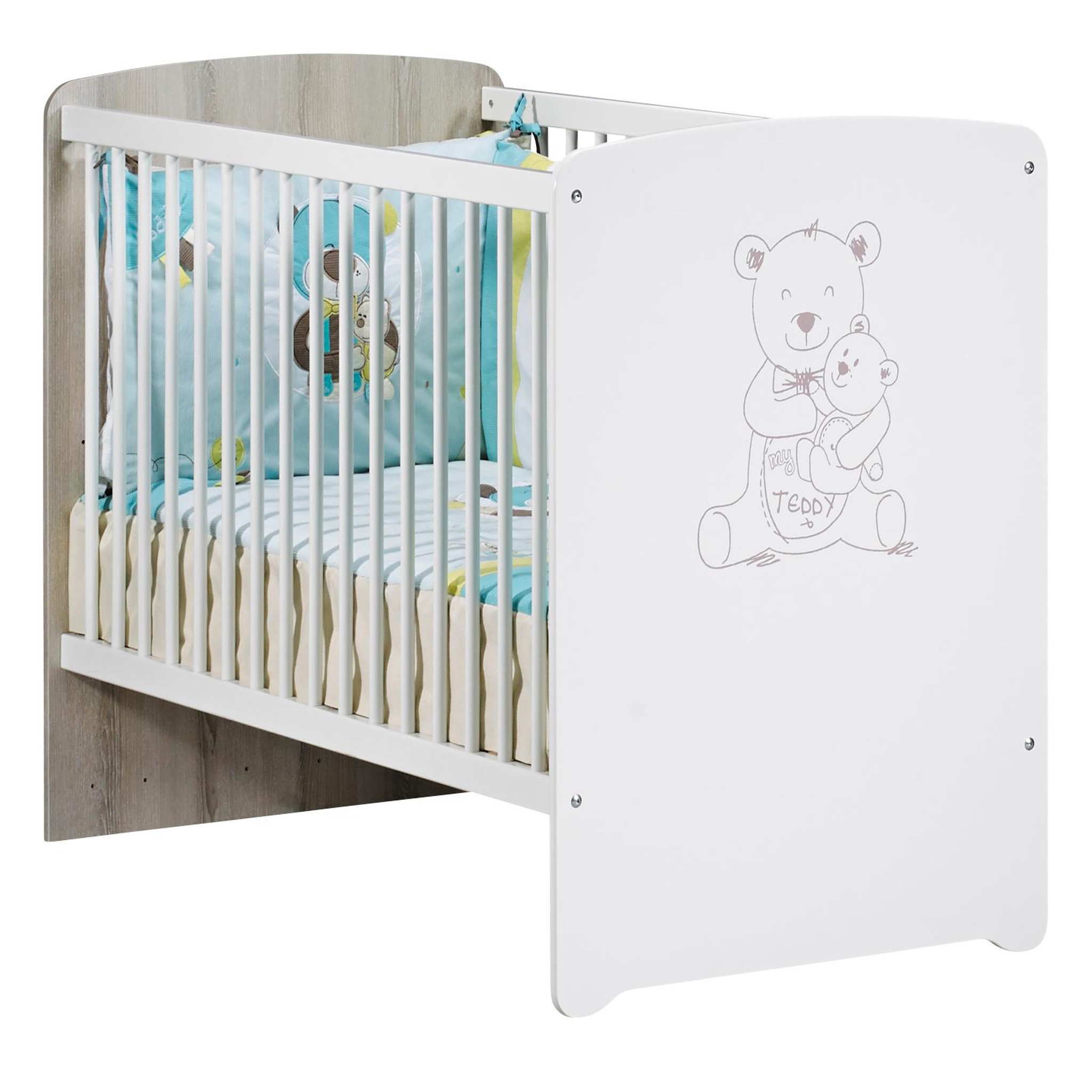Voir la diapositive 1 : BABY PRICE Lit bébé 60x120 cm TEDDY