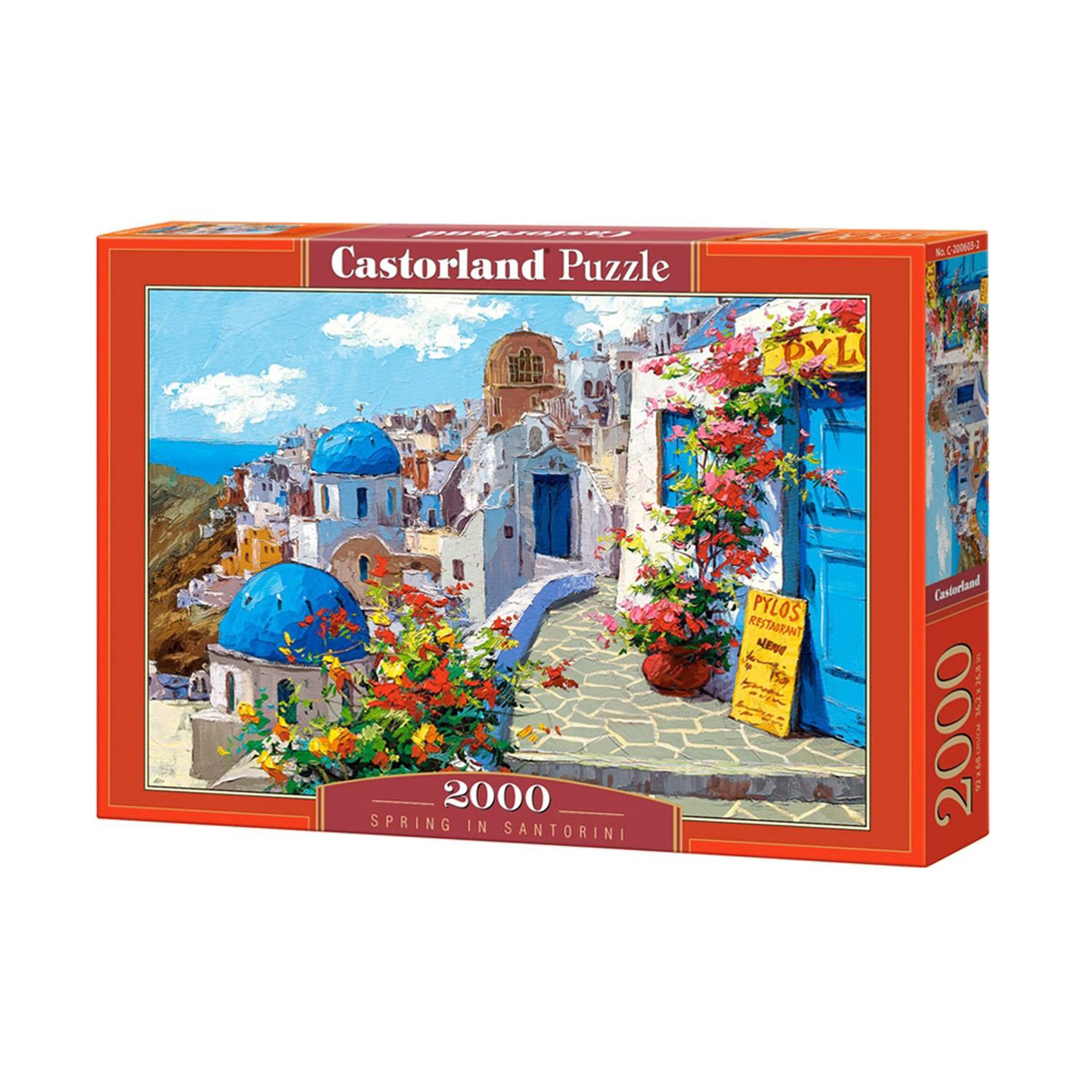 Voir la diapositive 2 : Castorland Puzzle 2000 pièces : santorin au printemps