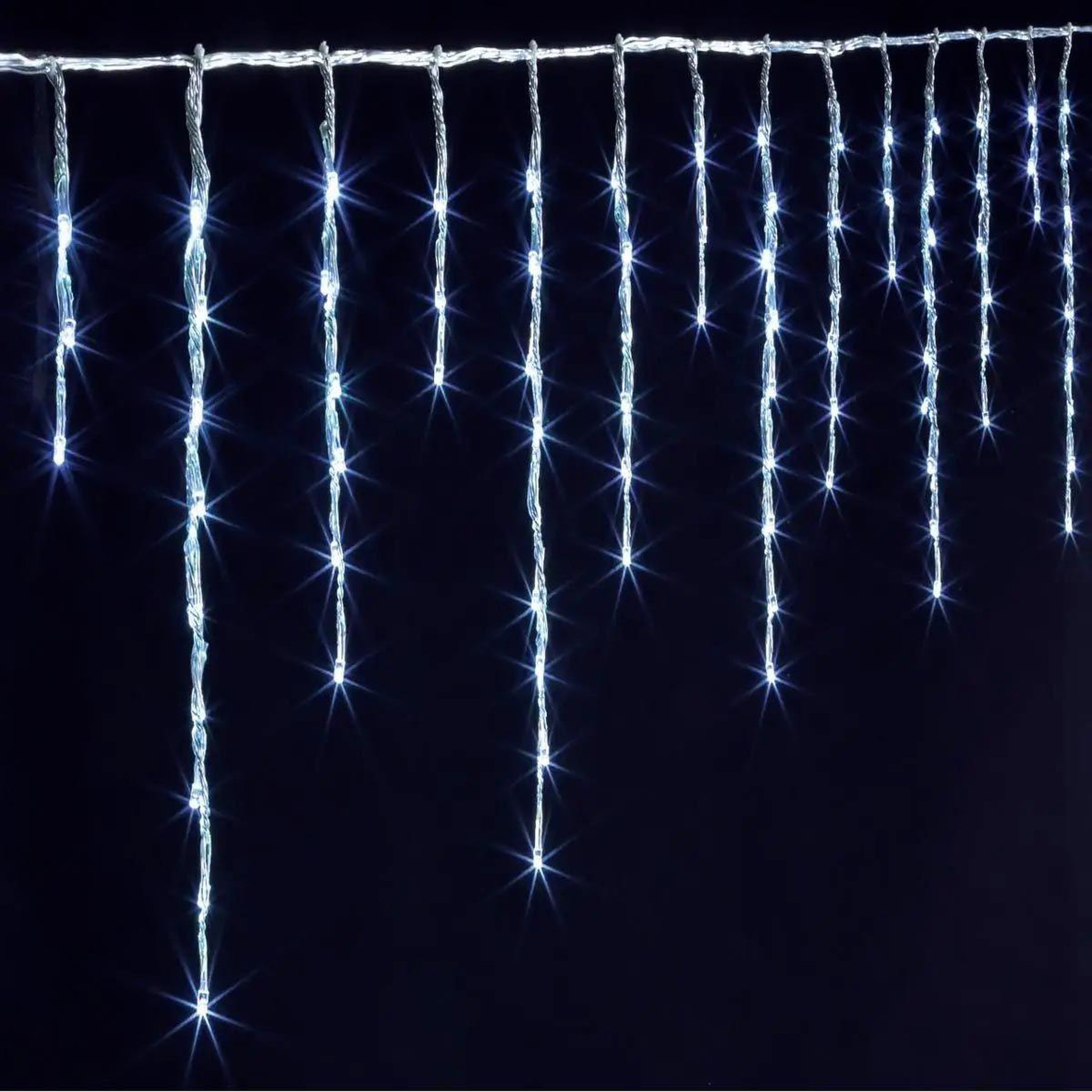 FEERIC LIGHT & CHRISTMAS Rideau lumineux led  60 tombées  6m blanc froid