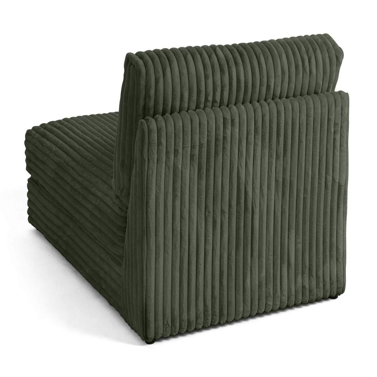 LISA DESIGN Jasper - module méridienne - en fausse fourrure côtelée