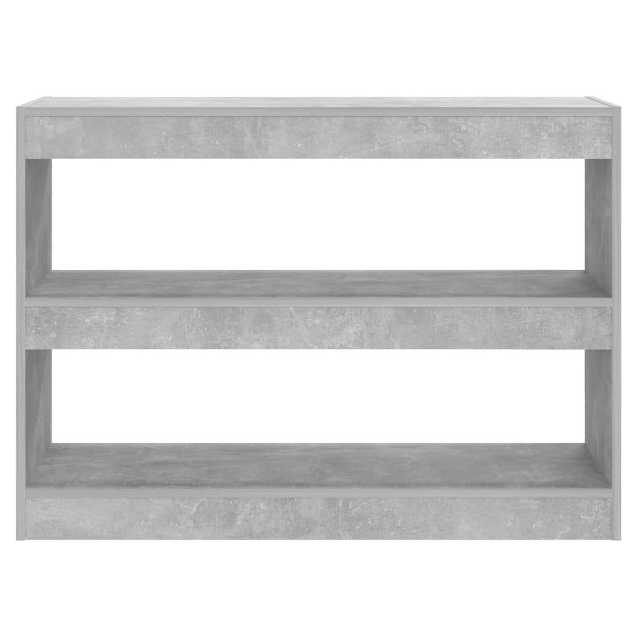Voir la diapositive 3 : VIDAXL Bibliotheque/Separateur de piece Gris beton 100x30x72 cm