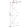 Voir la diapositive 6 : VIDAXL Porte coulissante et kit de quincaillerie 85x210 cm pin massif