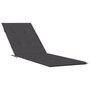 Voir la diapositive 2 : VIDAXL Coussin de chaise longue anthracite melange (75+105)x50x3 cm