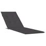 Voir la diapositive 2 : VIDAXL Coussin de chaise longue anthracite melange (75+105)x50x3 cm