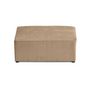 Voir la diapositive 6 : BEST MOBILIER Topaze - pouf - en velours côtelé plat