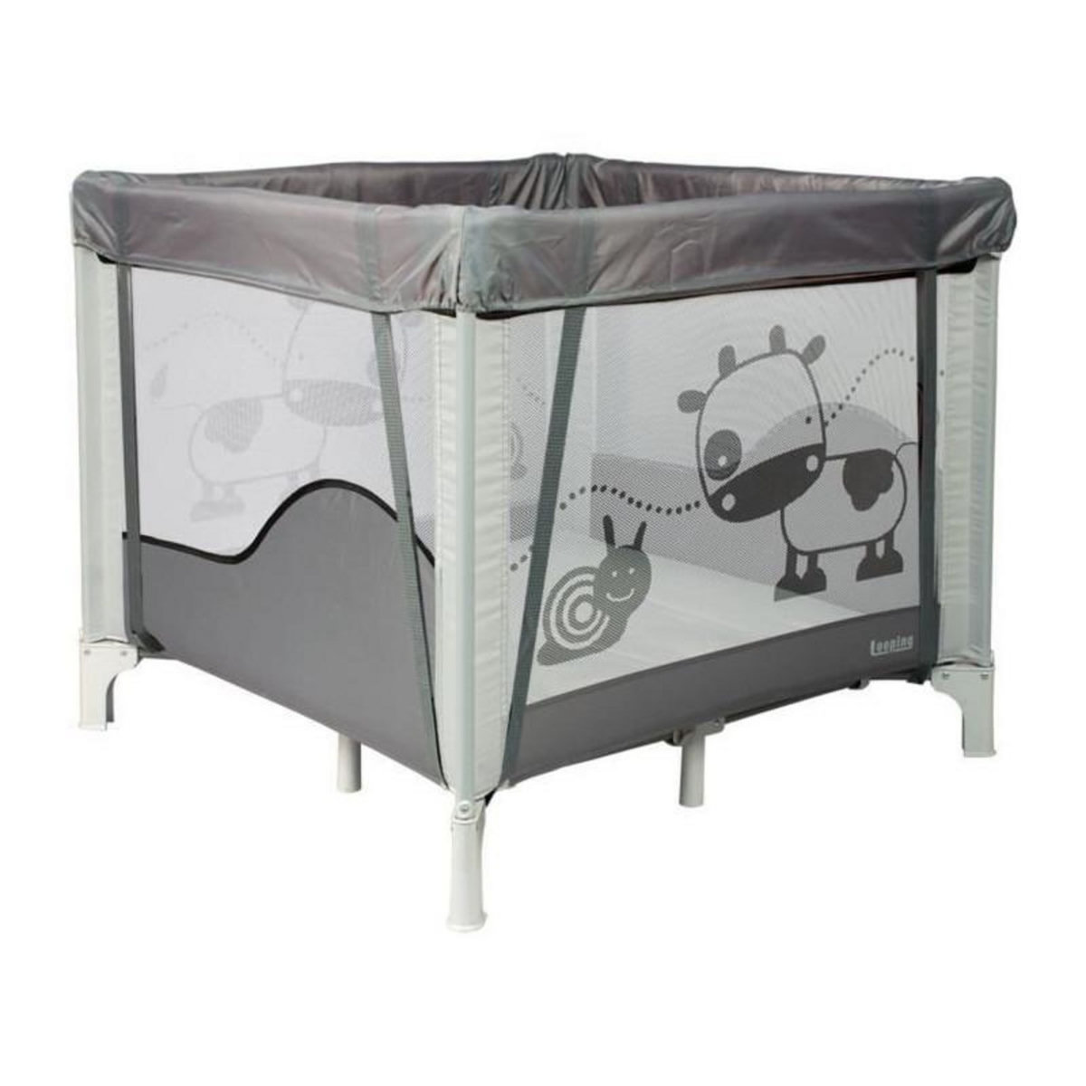 BAMBISOL BAMBISOL - Parc/Berceau Bébé Pliant 90x90cm avec 2 Niveaux de Couchage - Sac de Transport, Espace de Jeux