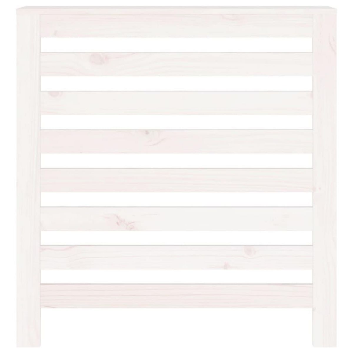 VIDAXL Cache-radiateur Blanc 79,5x19x84 cm Bois massif de pin