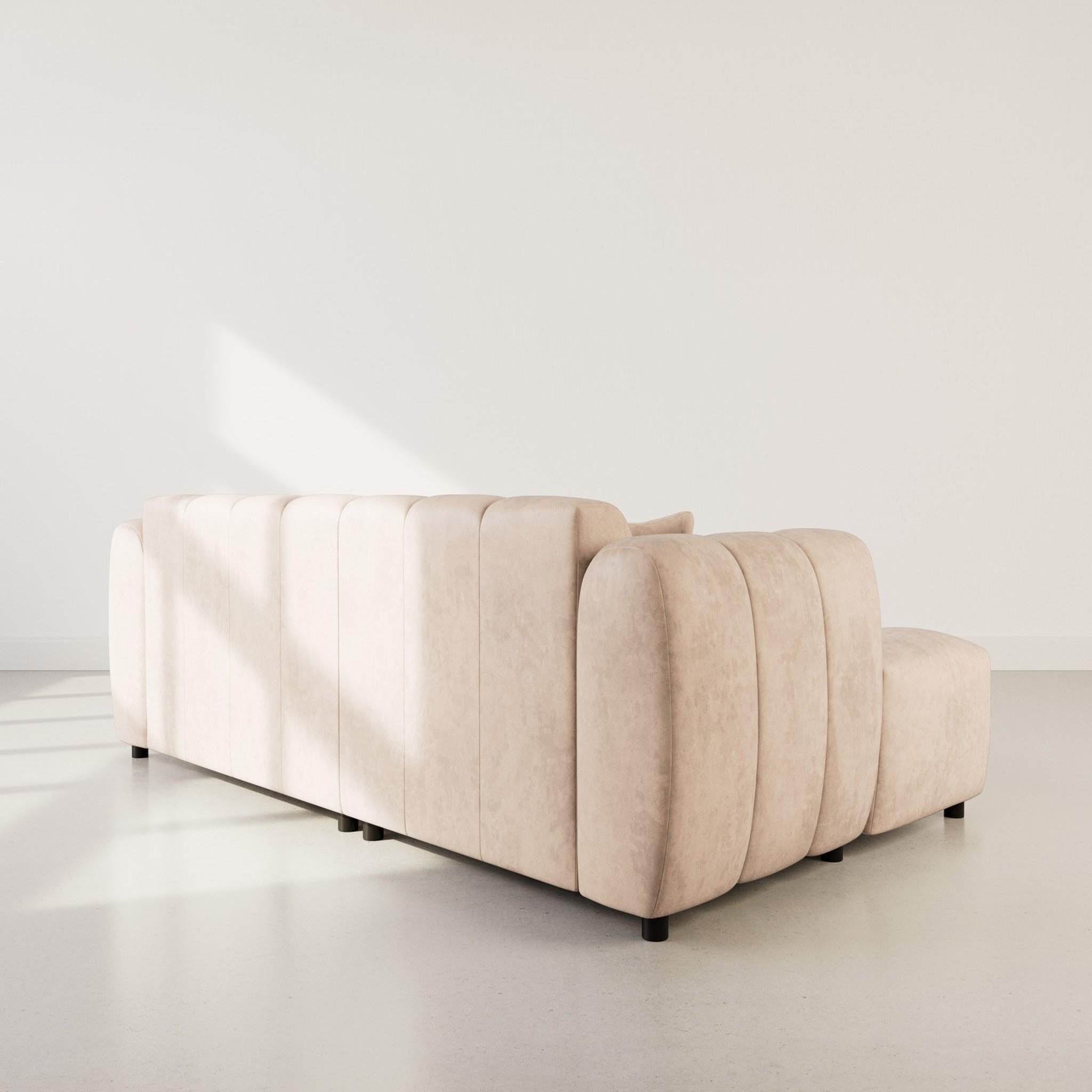Voir la diapositive 5 : BEST MOBILIER Curtis - canapé d'angle gauche 4 places en simili