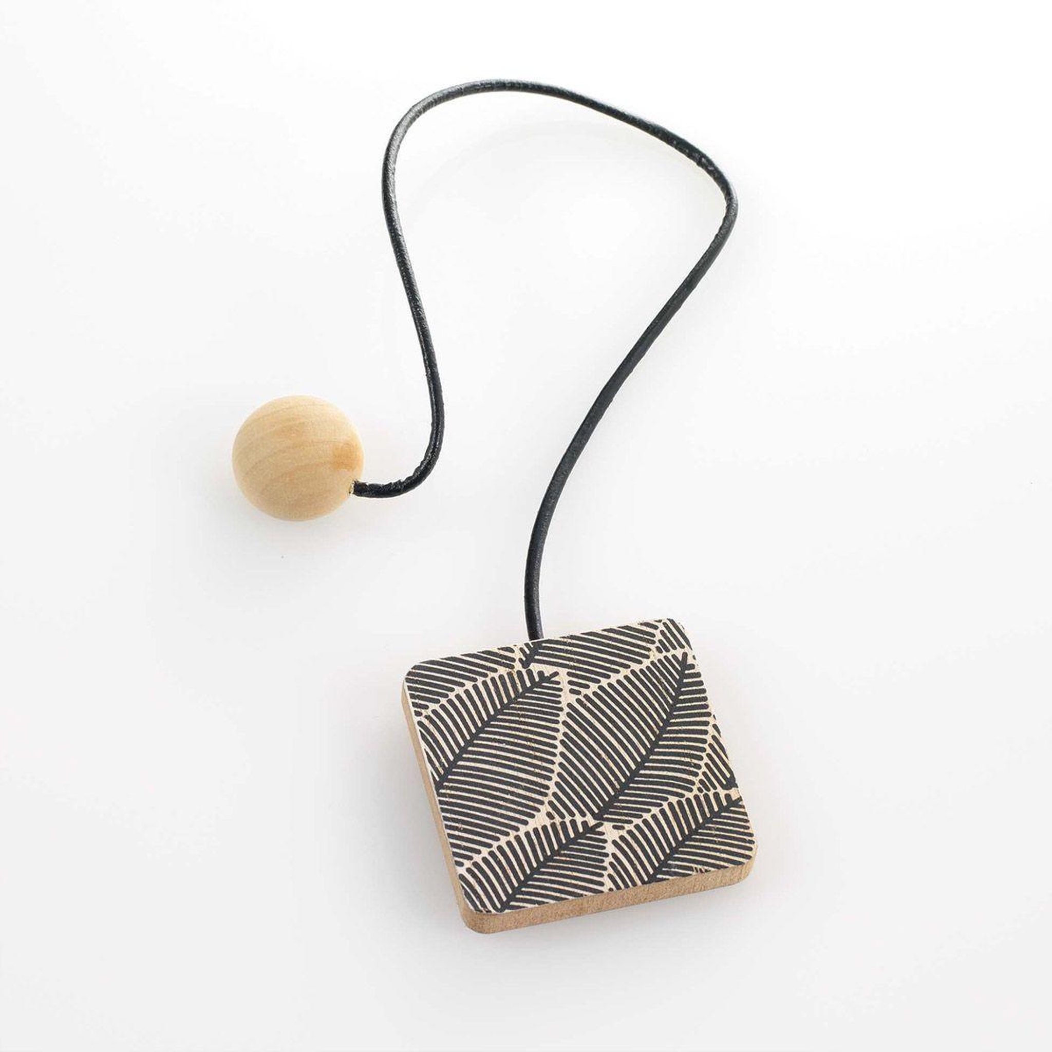 Voir la diapositive 2 : Douceur d'Intérieur Embrasse de rideau aimantée  leaf  43cm noir