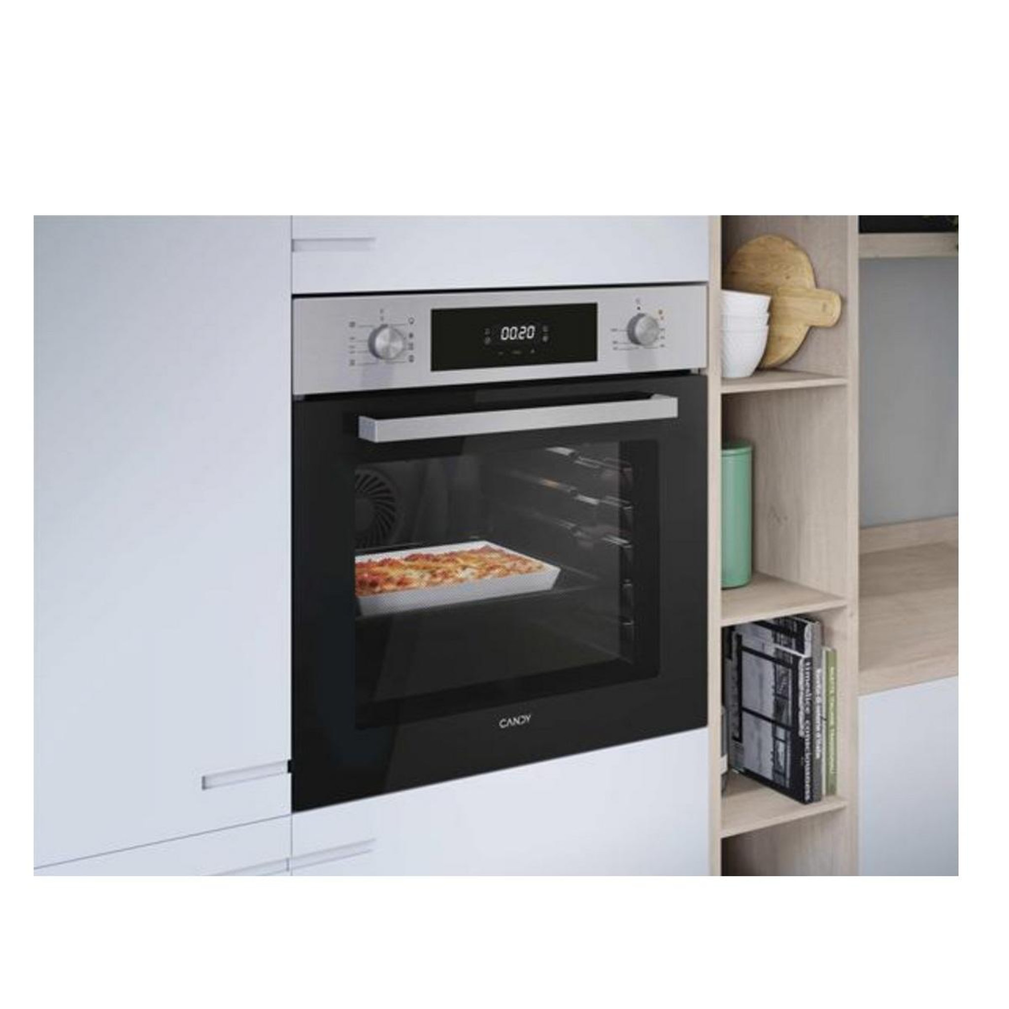 Voir la diapositive 5 : Candy Four intégrable 70l 60cm pyrolyse inox/noir - fidcpx696