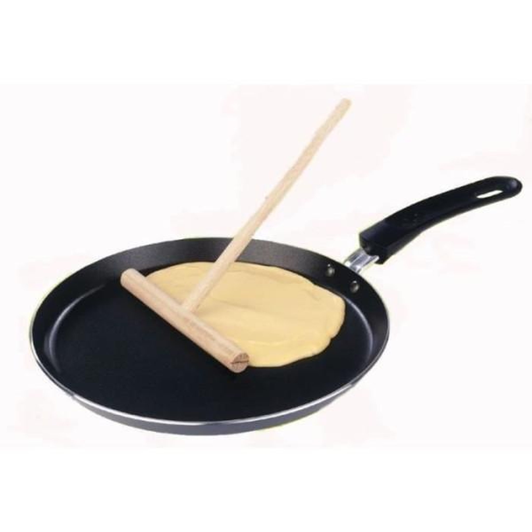 Voir la diapositive 2 : GSW GSW Poele a crepes a induction avec etaleur - 26 cm