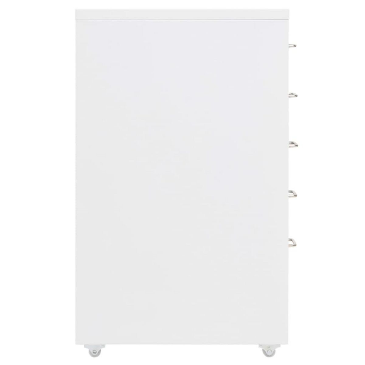 VIDAXL Classeur mobile Blanc 28x41x69 cm Metal