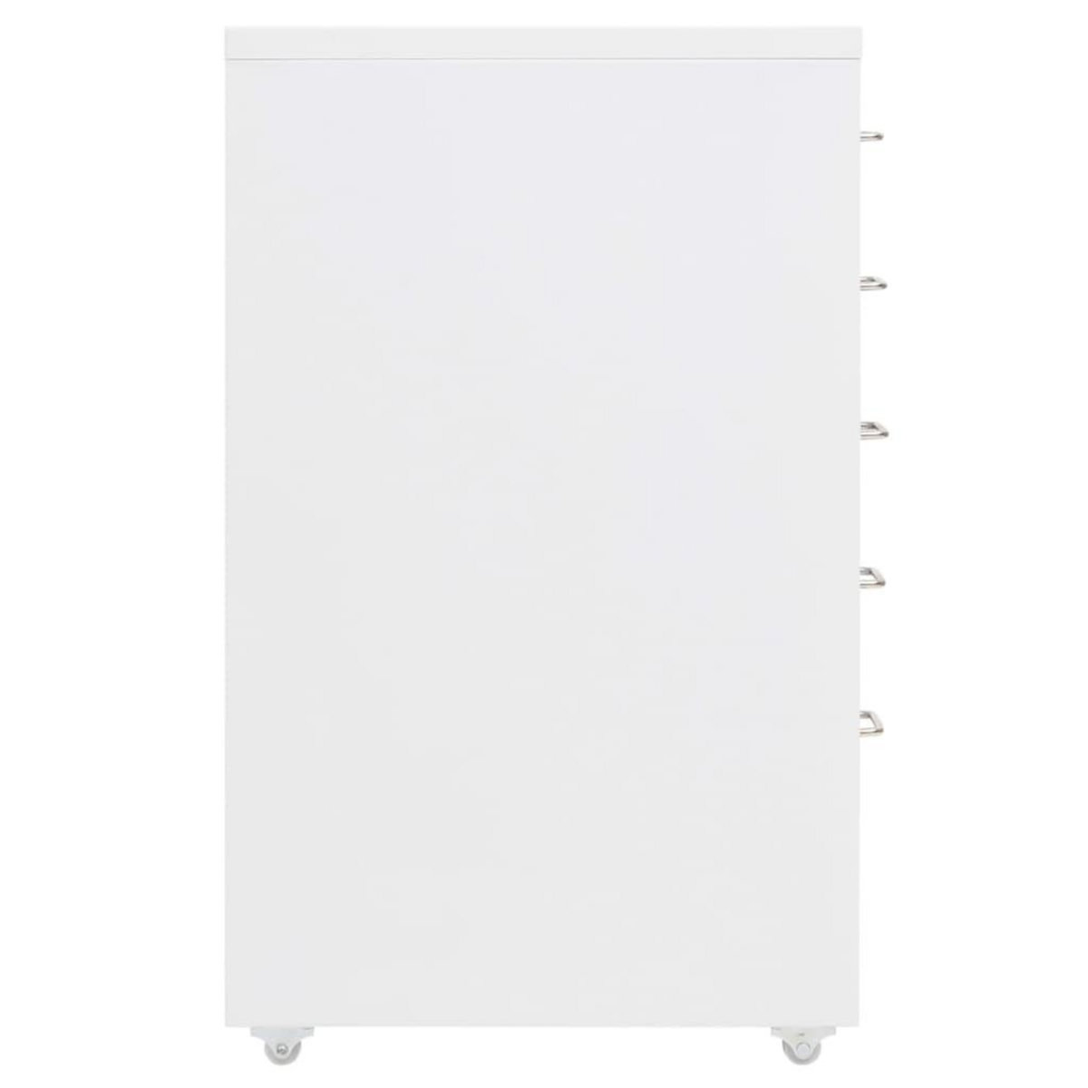 VIDAXL Classeur mobile Blanc 28x41x69 cm Metal