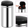Voir la diapositive 1 : VIDAXL Poubelle a capteur automatique 50 L Acier inoxydable