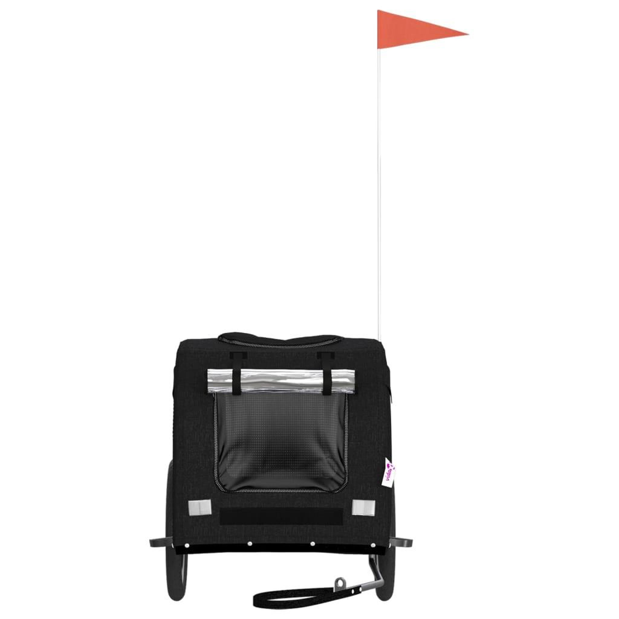 Voir la diapositive 4 : VIDAXL Remorque de velo pour animaux de compagnie noir
